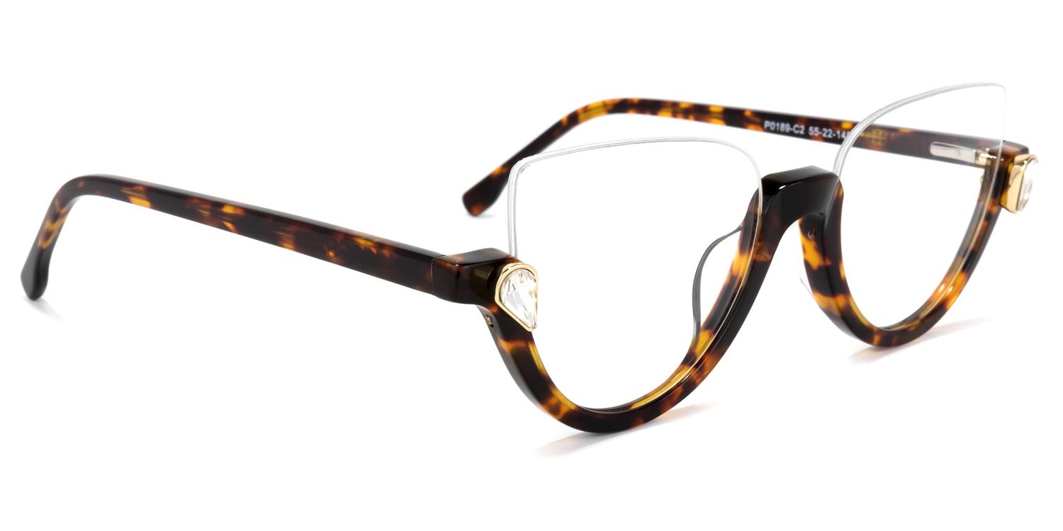 Felicia Tortoise Cat-Eye Frame Glasses | ZEELOOL Canada2