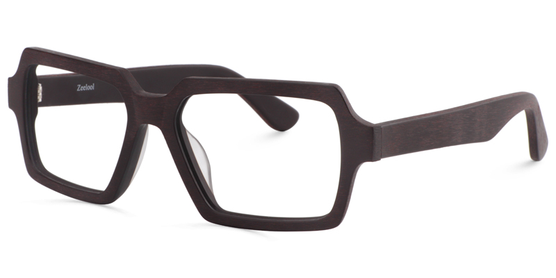Arthur Geometric Brown Glasses | ZEELOOL Canada3