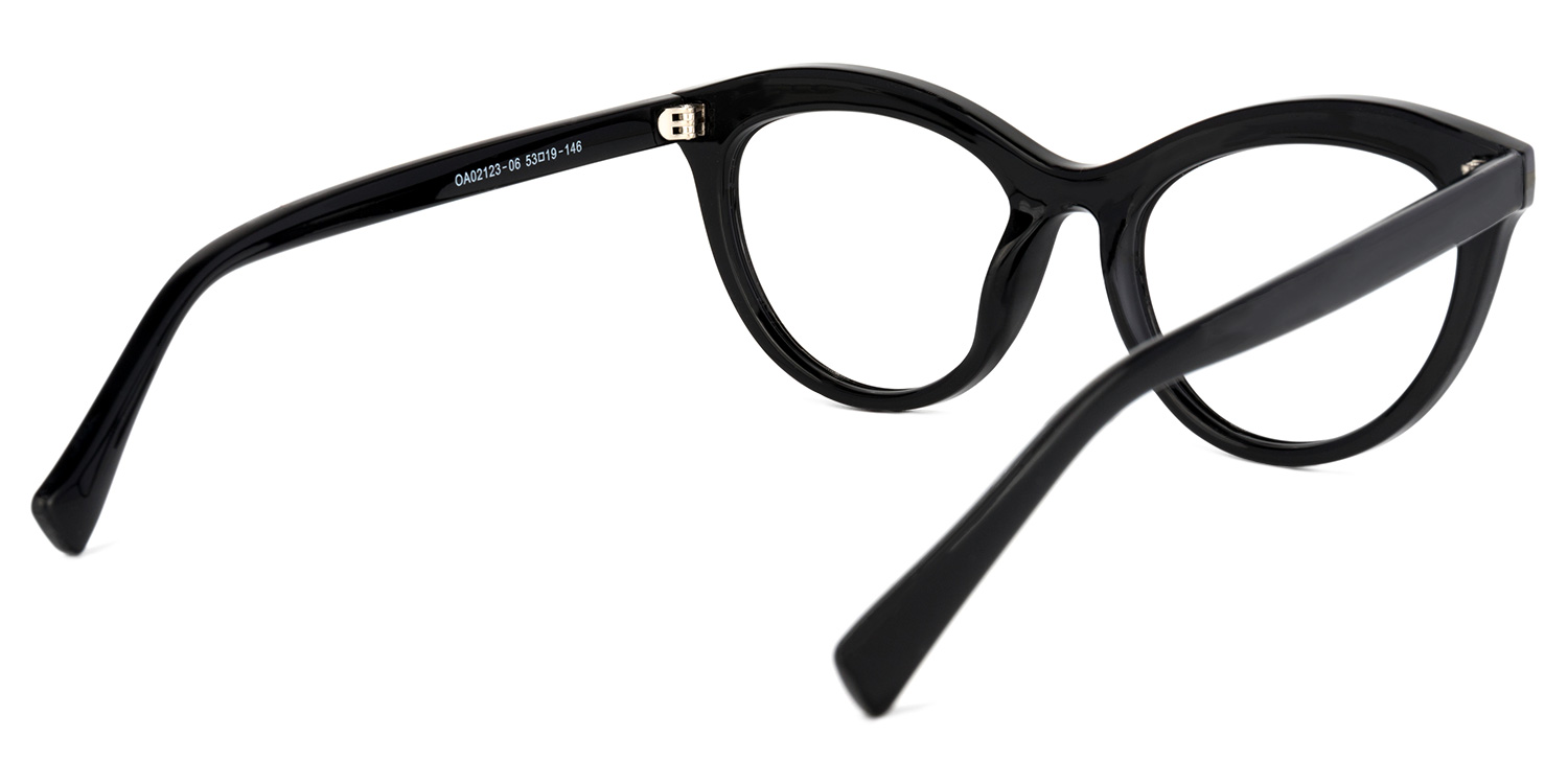 Fairy Cateye Black Glasses4