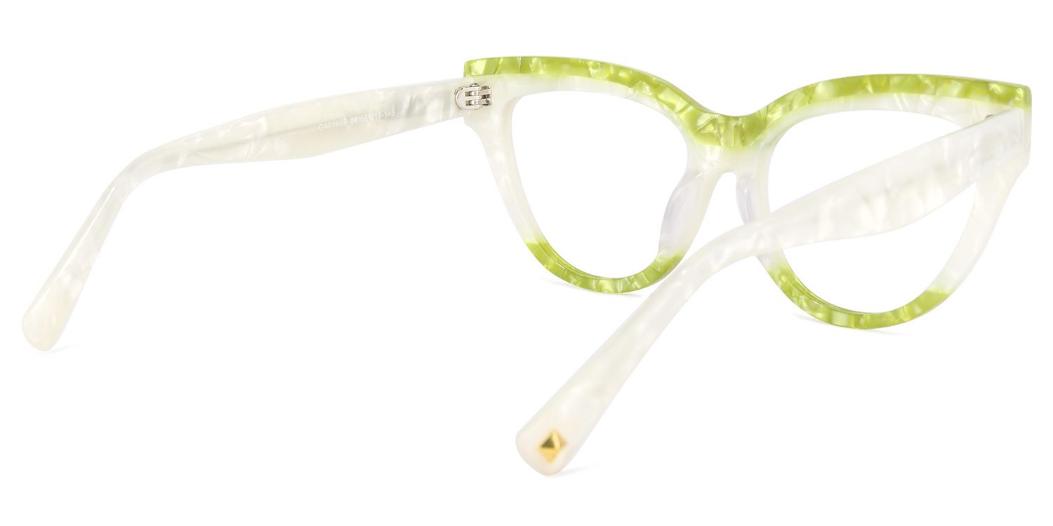 Cascata Cateye Green Glasses | ZEELOOL Canada4