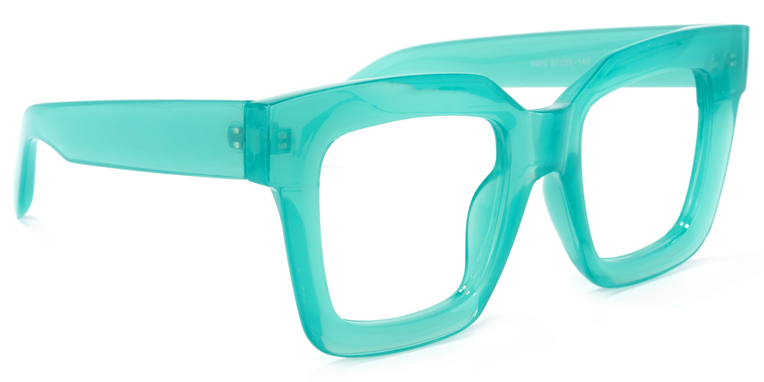 Trinity Square Green Glasses | ZEELOOL Canada2