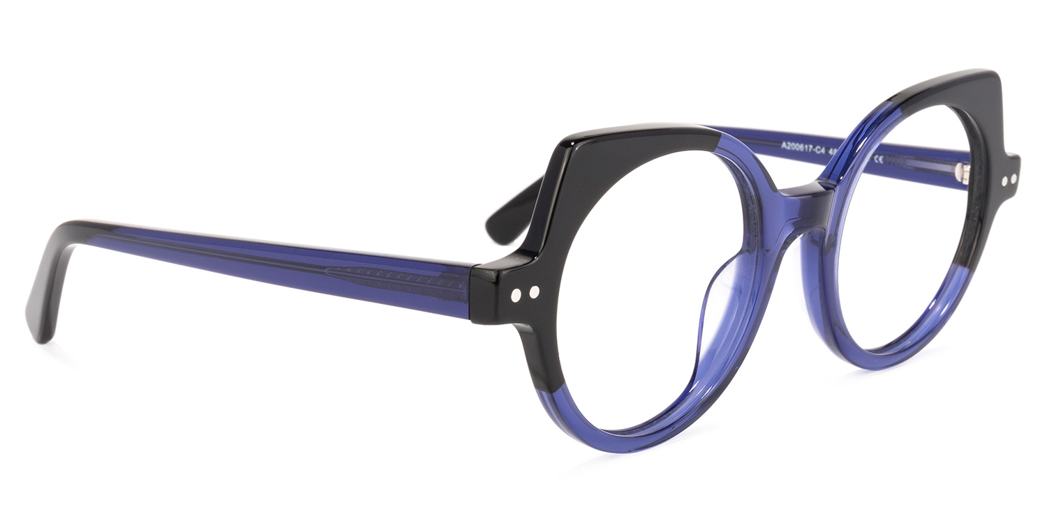 Gilbert Cateye Dark-Blue Glasses | ZEELOOL Canada2
