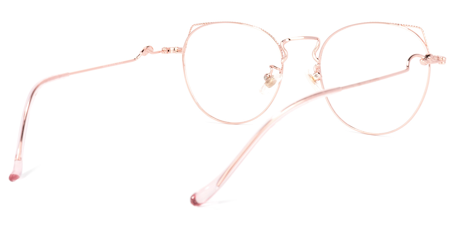 Willis Cateye Pink Glasses | ZEELOOL Canada4