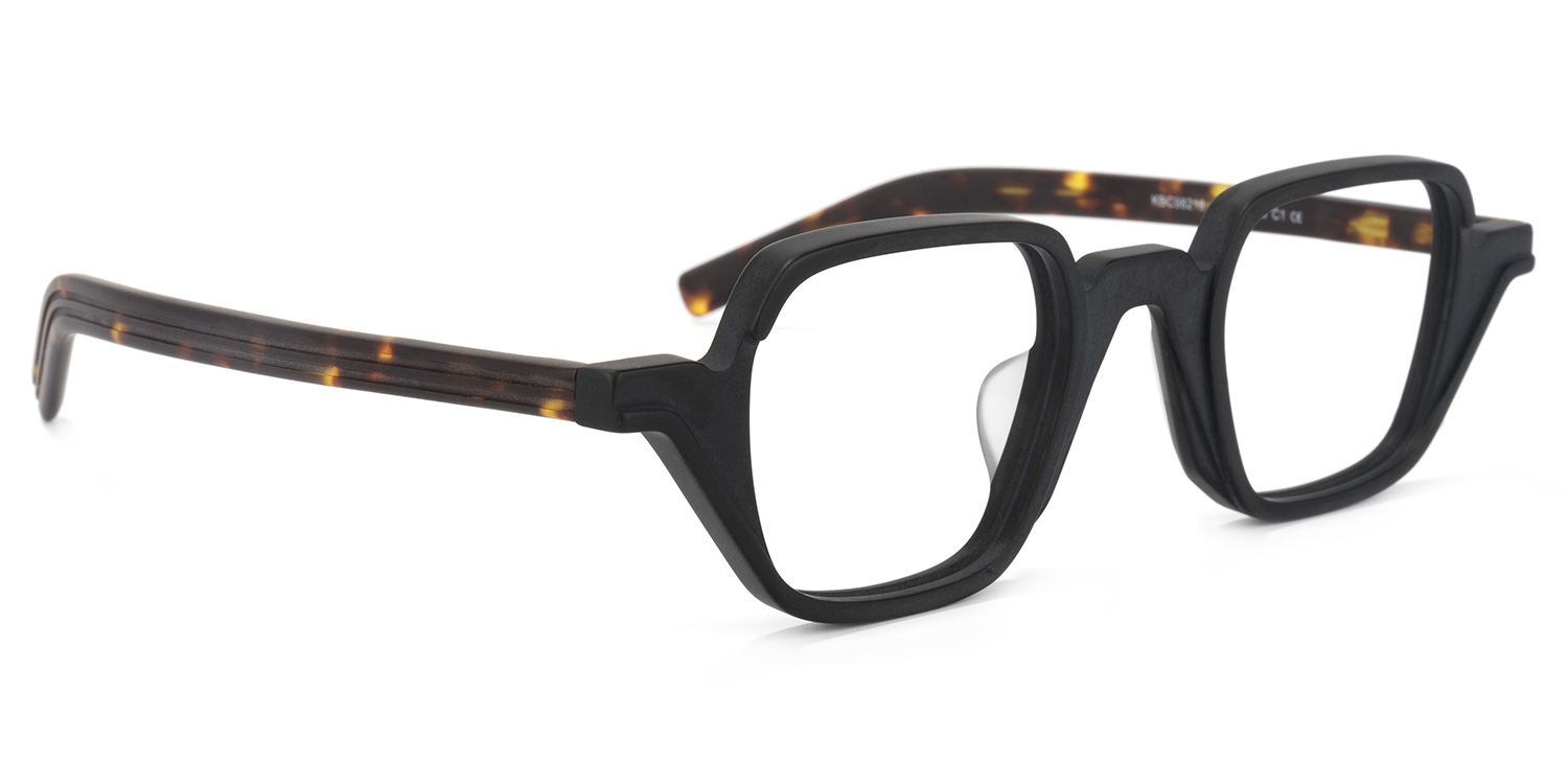 Yasin Square Black Glasses | ZEELOOL Canada2