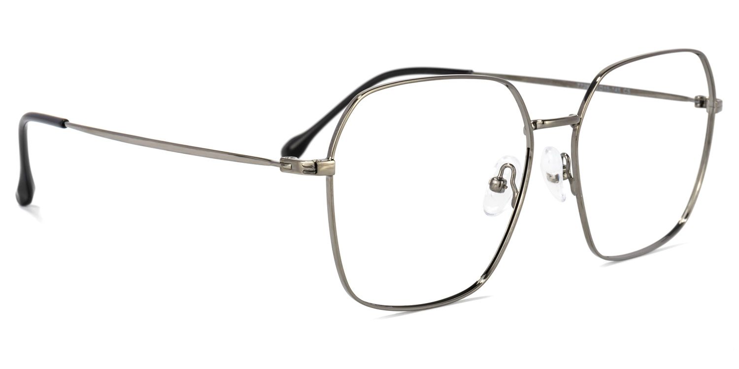 Zander Square Gray Glasses | ZEELOOL Canada2
