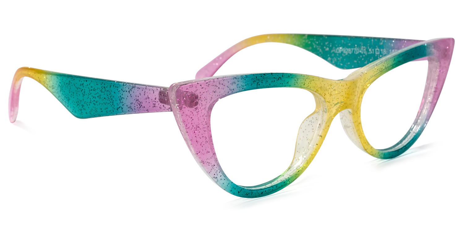 Harding Cateye Rainbow Glasses | ZEELOOL Canada2