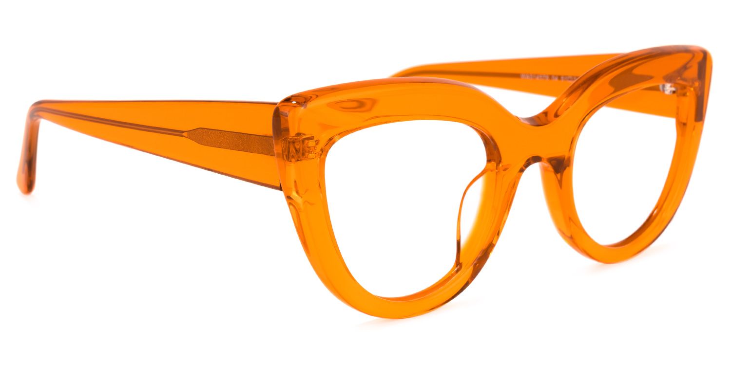 Caren Cateye Orange Glasses | ZEELOOL Canada2