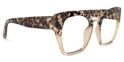 Denis Cat Eye Light Tortoise Glasses3