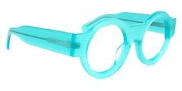 Hardnett Round Turquoise Glasses2