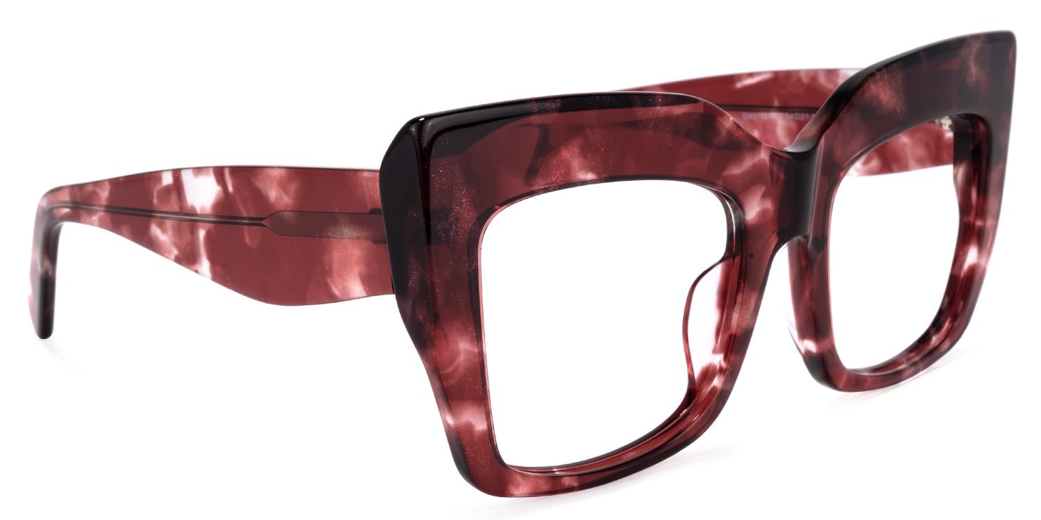 Charmaine Cat Eye Burgundy Glasses | ZEELOOL Canada2