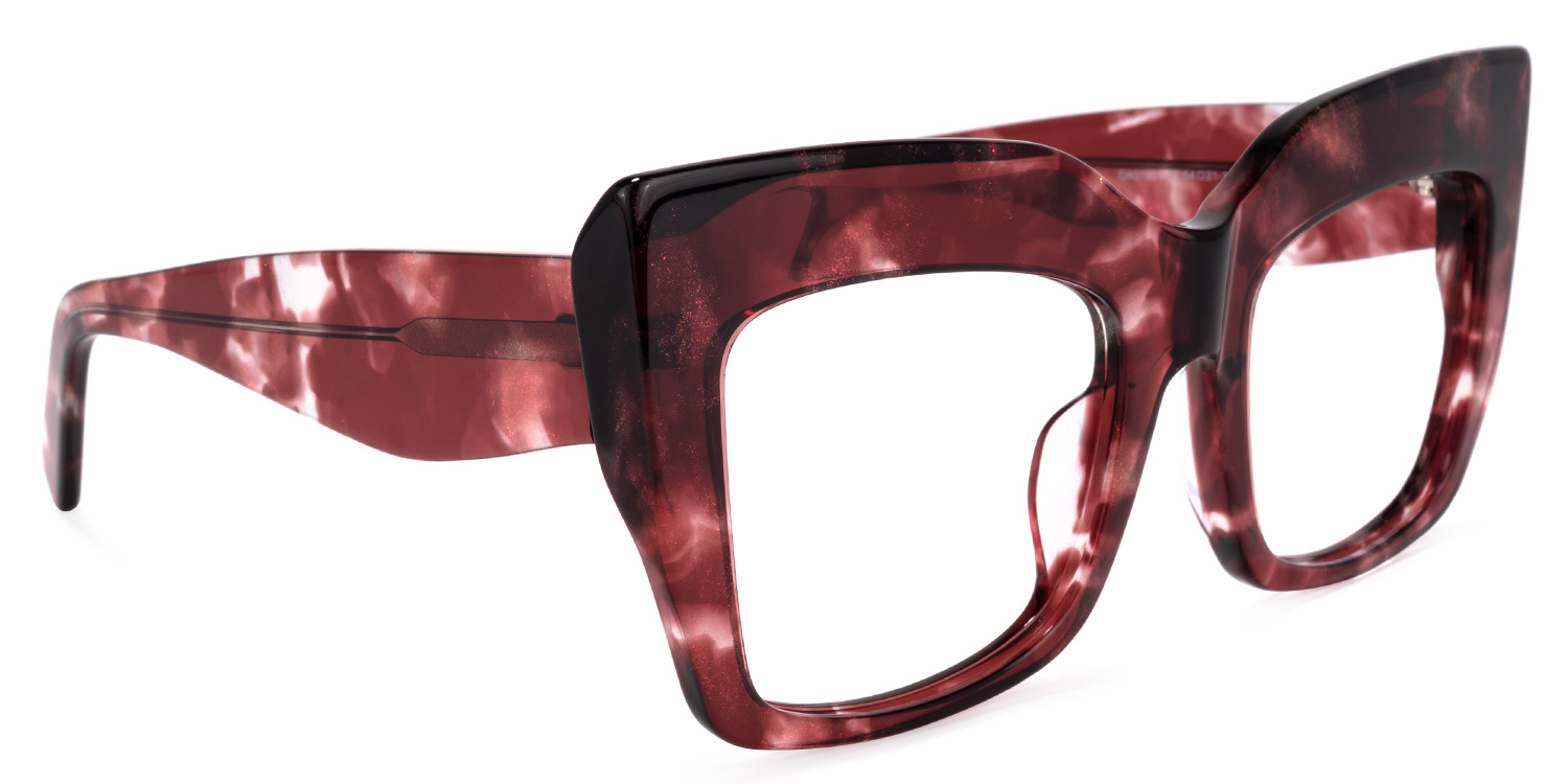 Charmaine Cat Eye Burgundy Glasses | ZEELOOL Canada2
