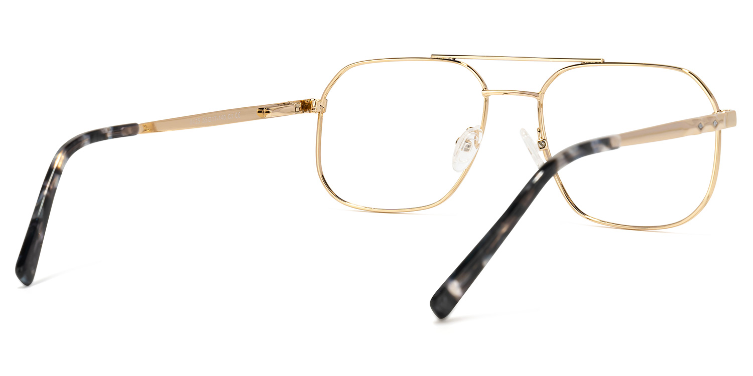 Becci Geometric Black-Gold Glasses | ZEELOOL Canada3