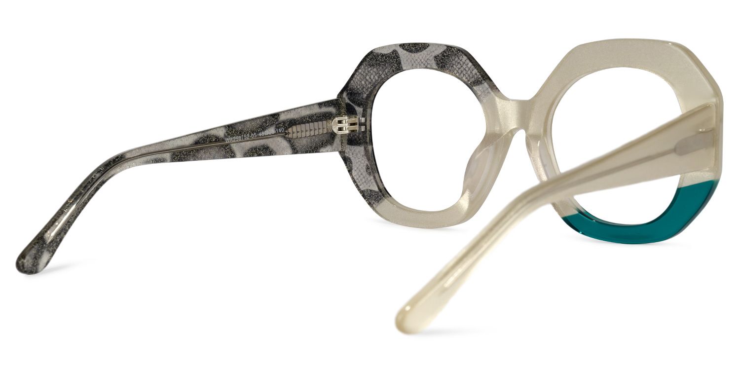 Kinkle Geometric Snake-Skin Glasses | ZEELOOL Canada6