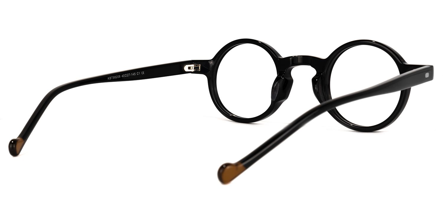 Danielle Round Black Glasses | ZEELOOL Canada3