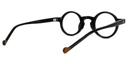 Danielle Round Black Glasses3