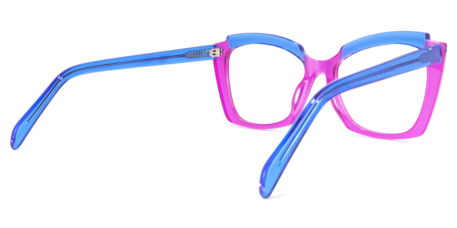Benesa Browline Purple Glasses | ZEELOOL Canada3