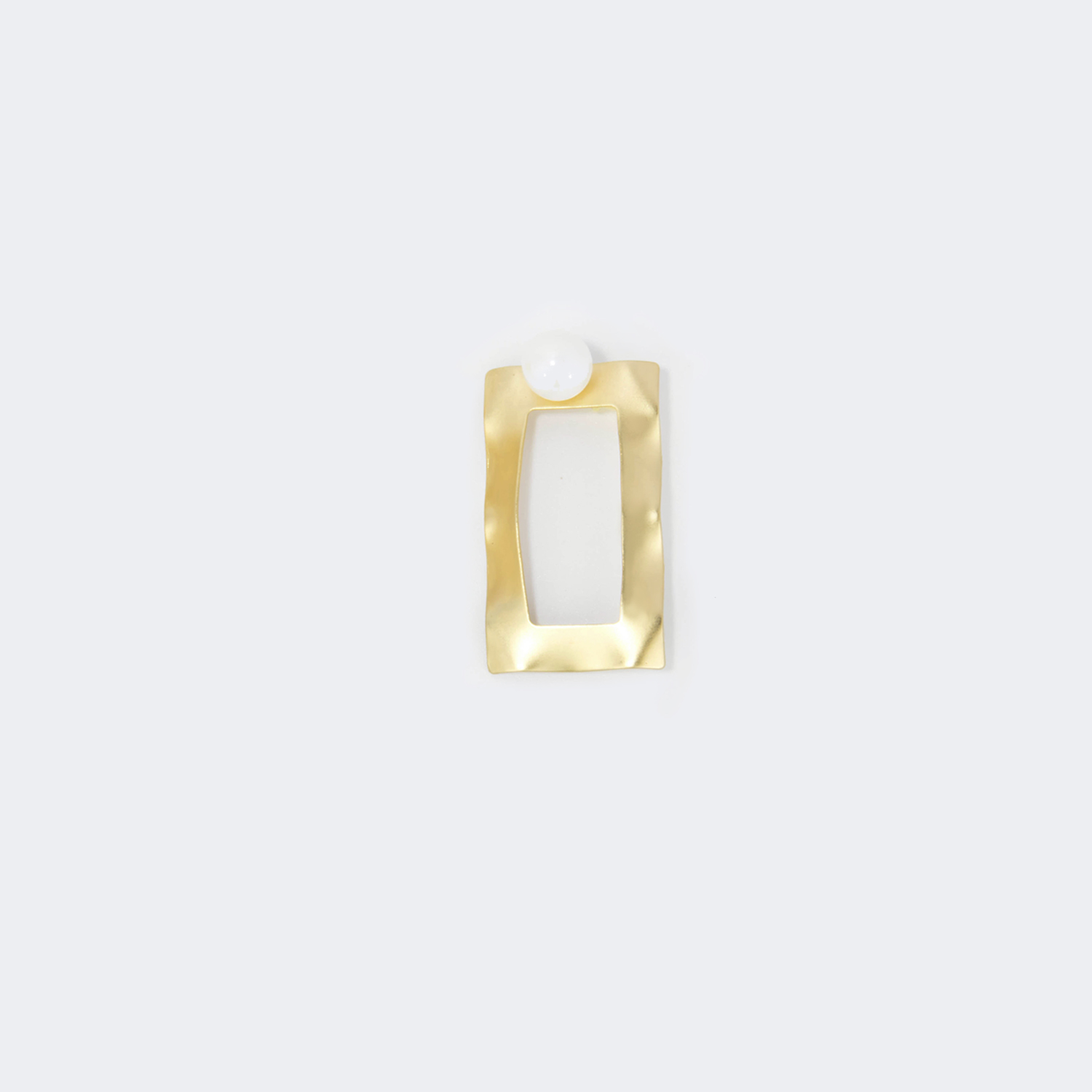 Stylish Rectangle Gold Earrings | ZEELOOL Canada2