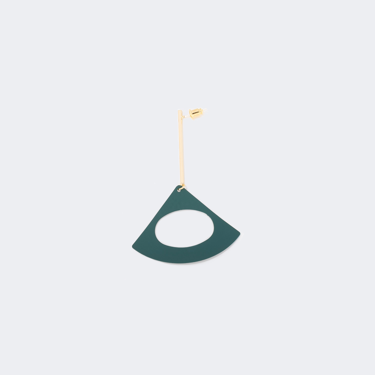 Stylish Fan-Shaped Green Earrings | ZEELOOL Canada2