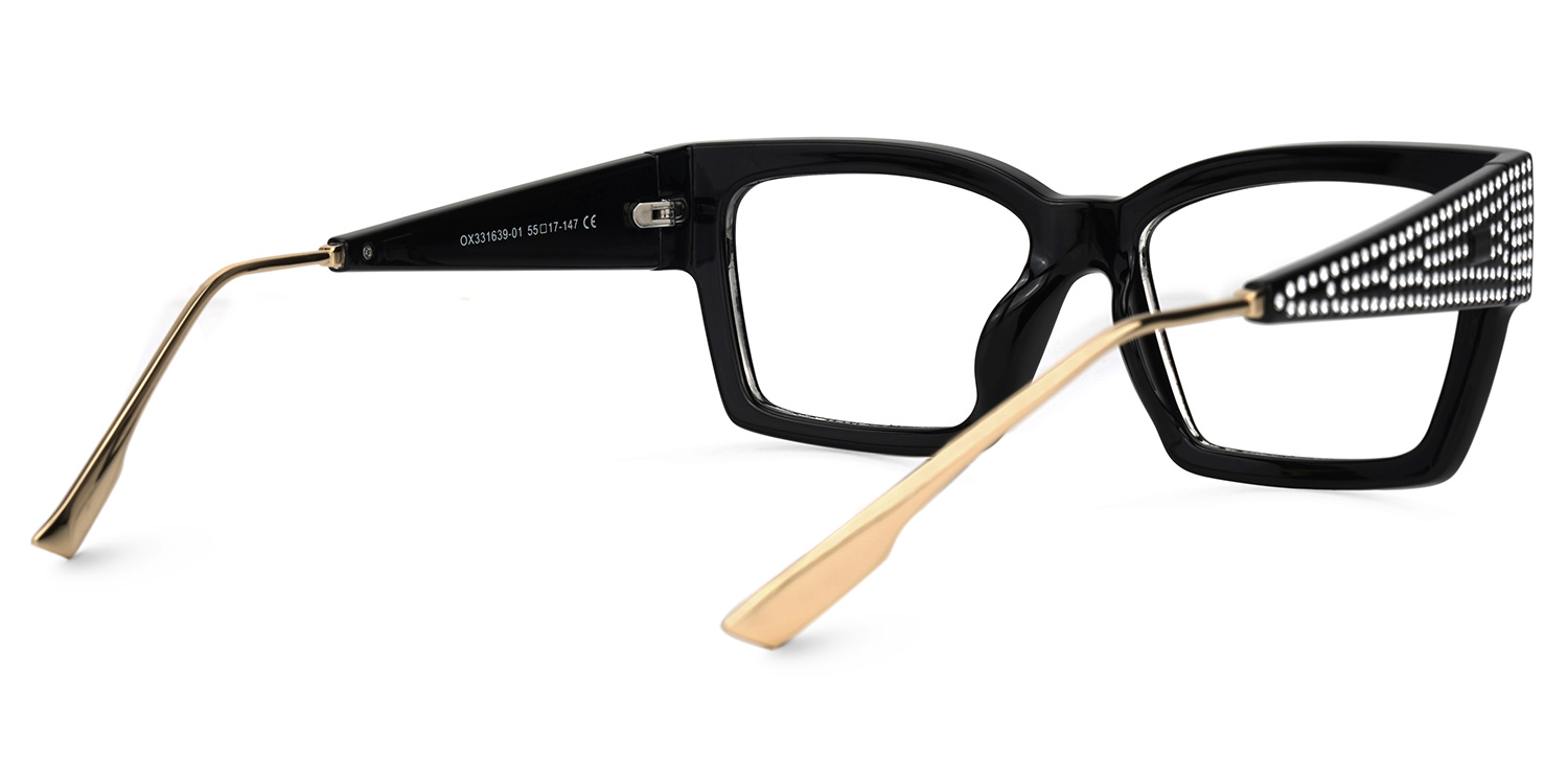 Drayton Square Black Glasses | ZEELOOL Canada3
