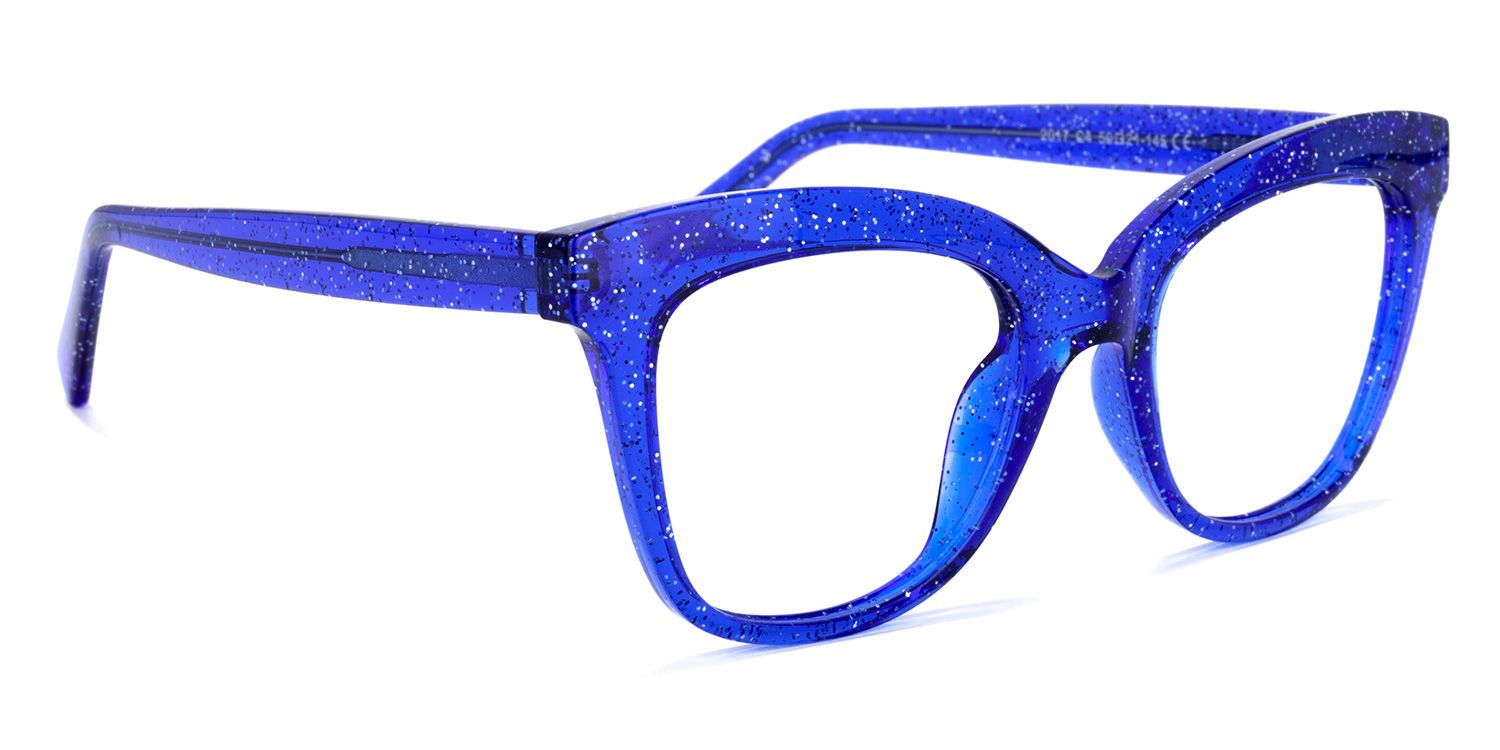 Santiago Cateye Blue Glasses | ZEELOOL Canada2