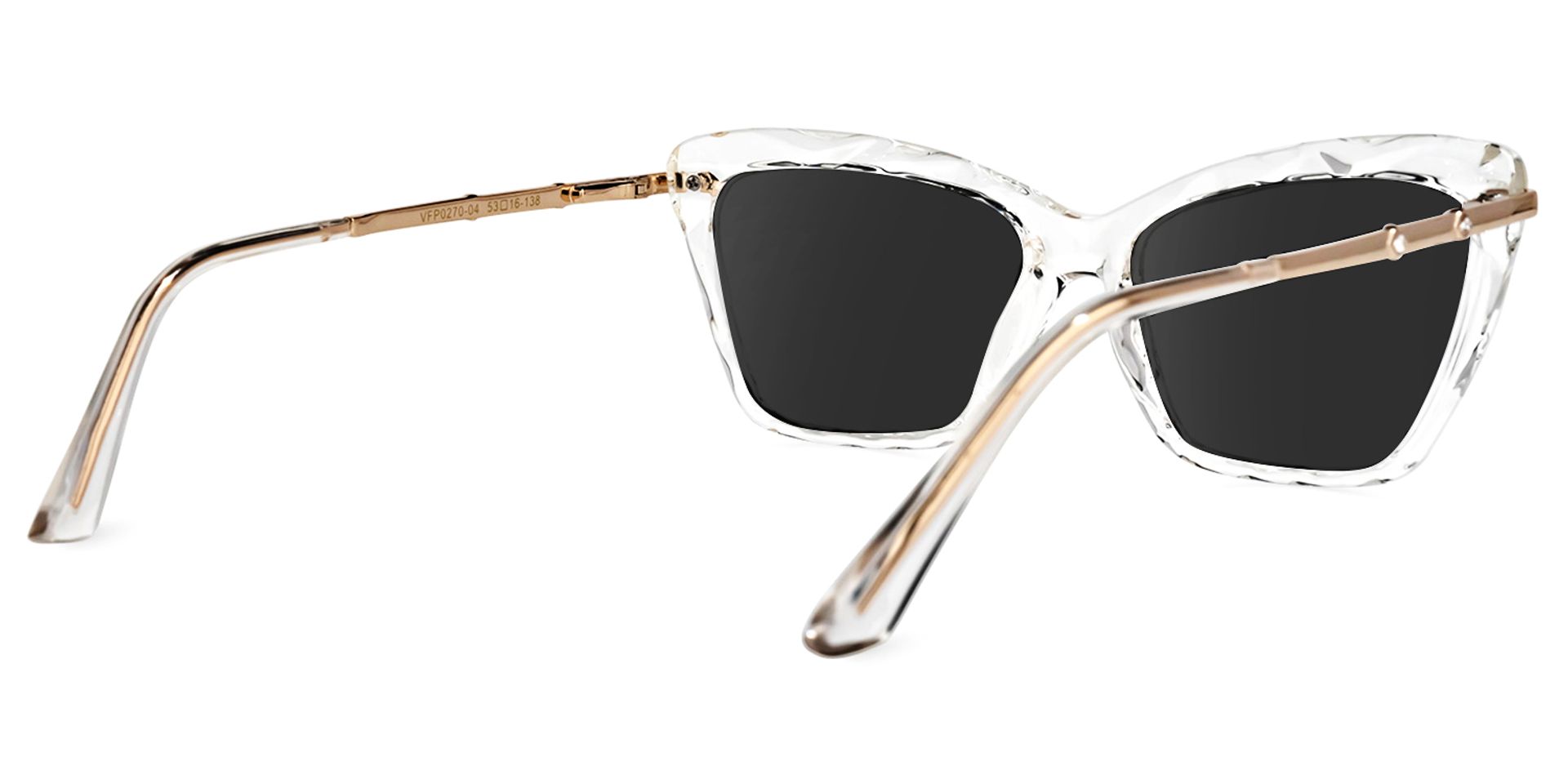 Juliet Cateye Clear Sunglasses with Translucent Frames3