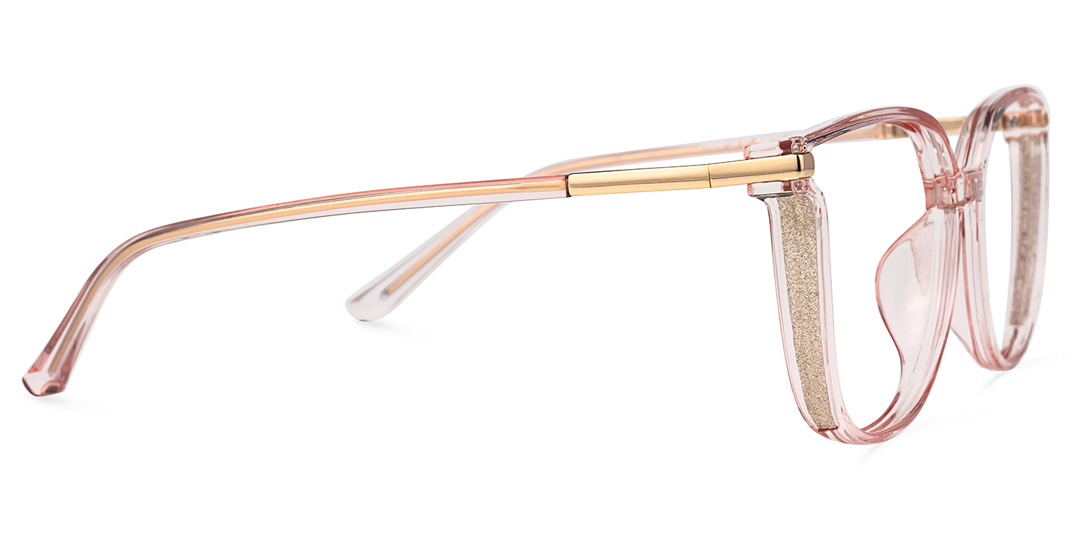 Rodz Light Pink Square Frame Glasses | ZEELOOL Canada3