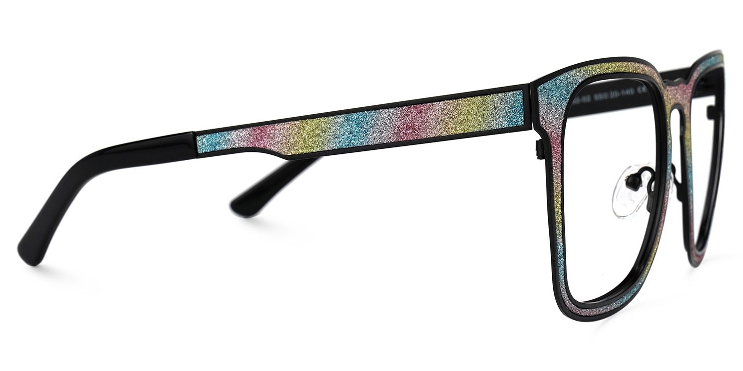 Joanne Rectangle Rainbow Glasses | ZEELOOL Canada2