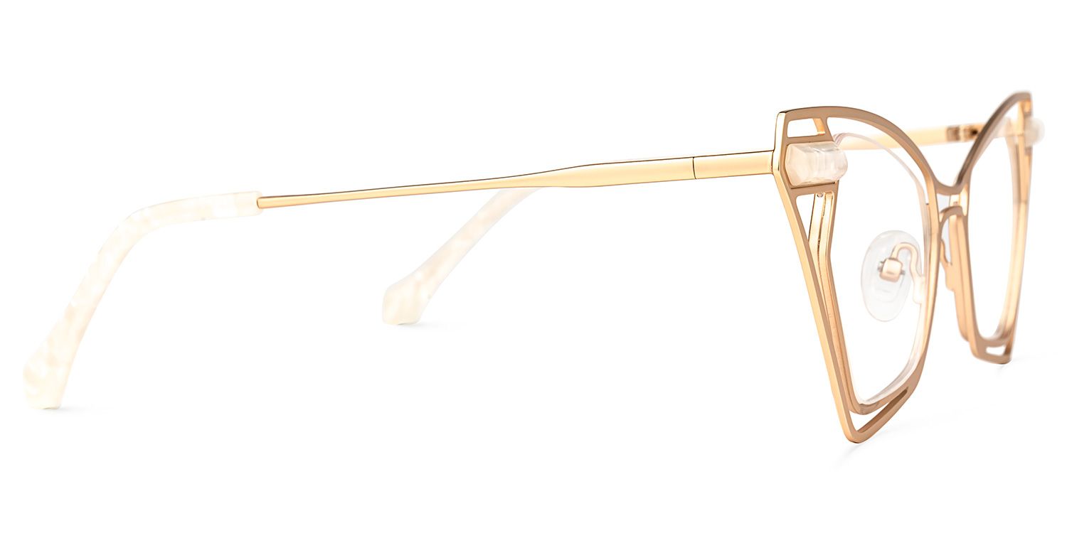 Janelle Butterfly Gold Glasses | ZEELOOL Canada2