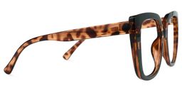 Brenda Square Dark-Green Glasses2