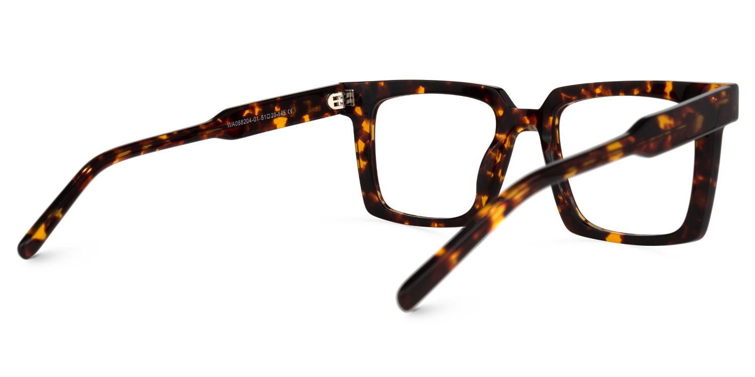 Mack Square Yellow-Tortoise Glasses | ZEELOOL Canada3