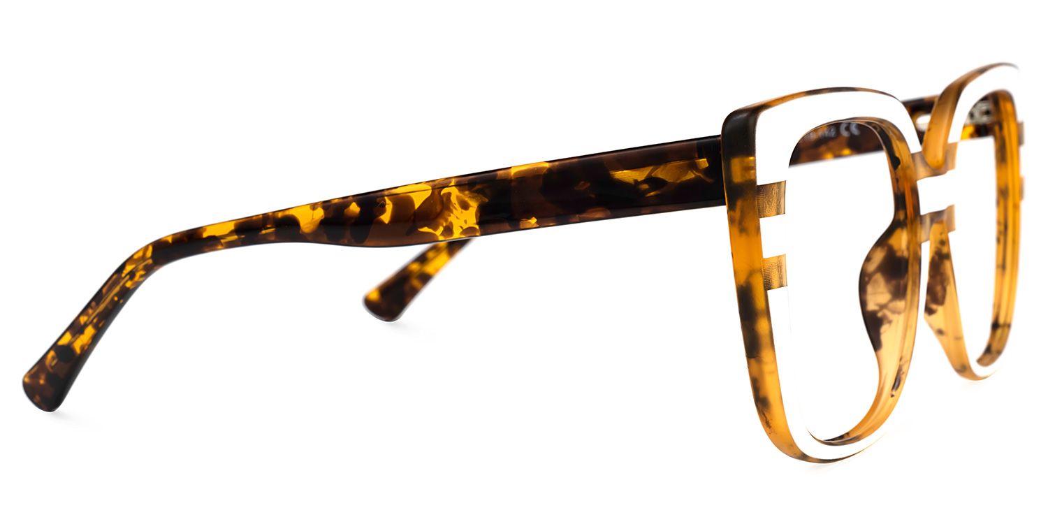 Brenda Square Light-Tortoise Glasses | ZEELOOL Canada2