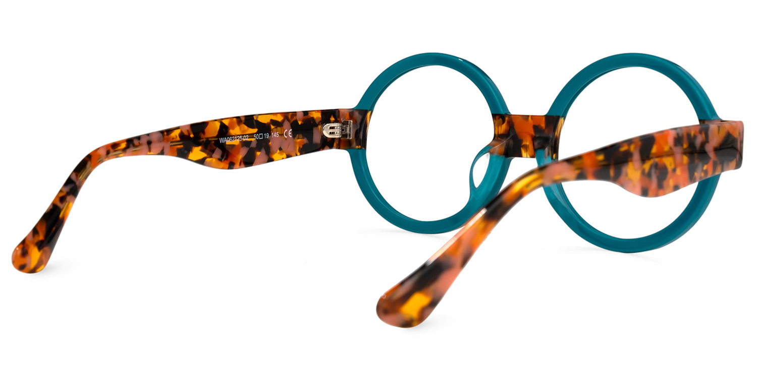 Lindsey Round Blue Glasses3