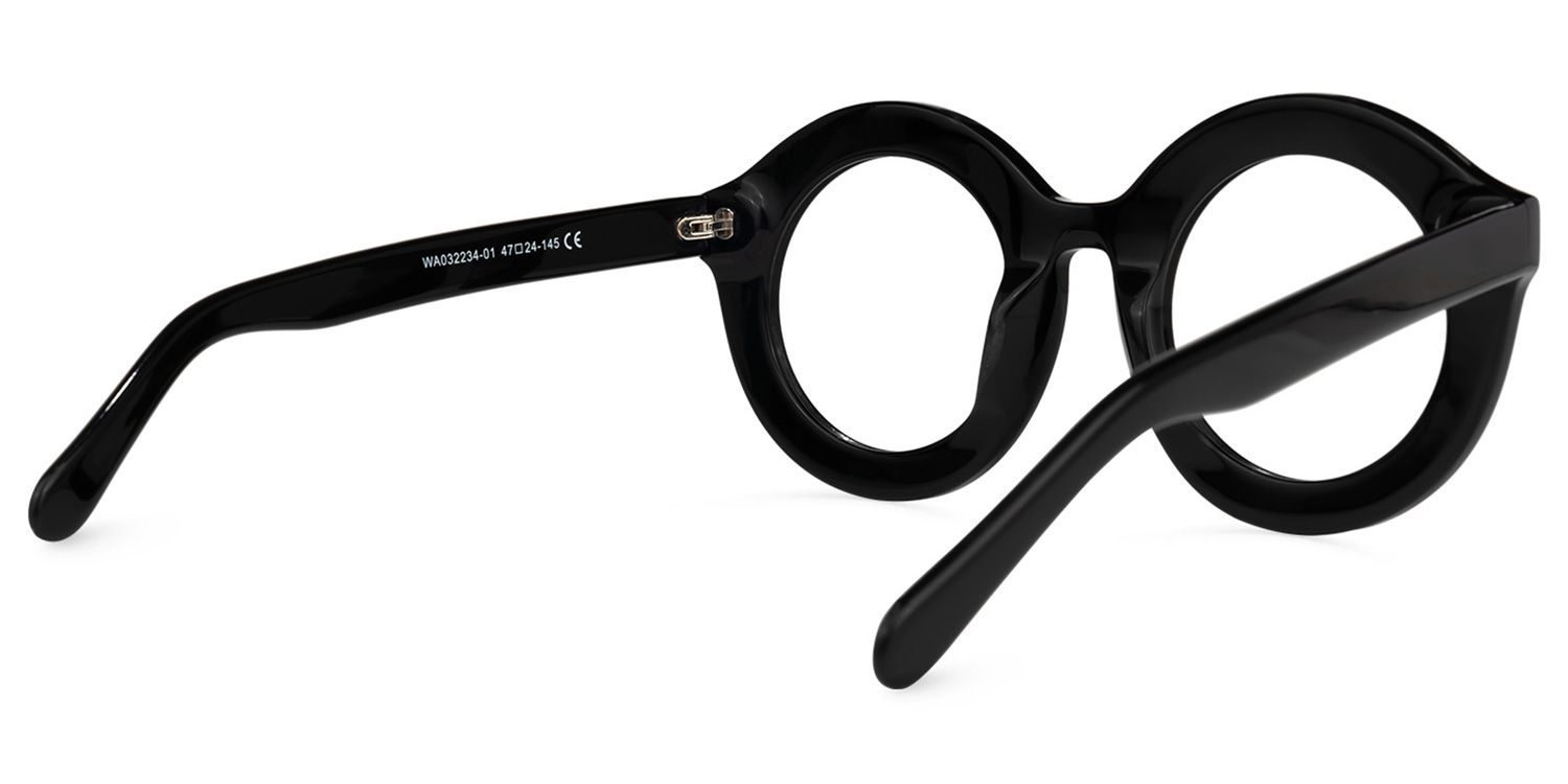 Vilmary Round Black Glasses | ZEELOOL Canada3
