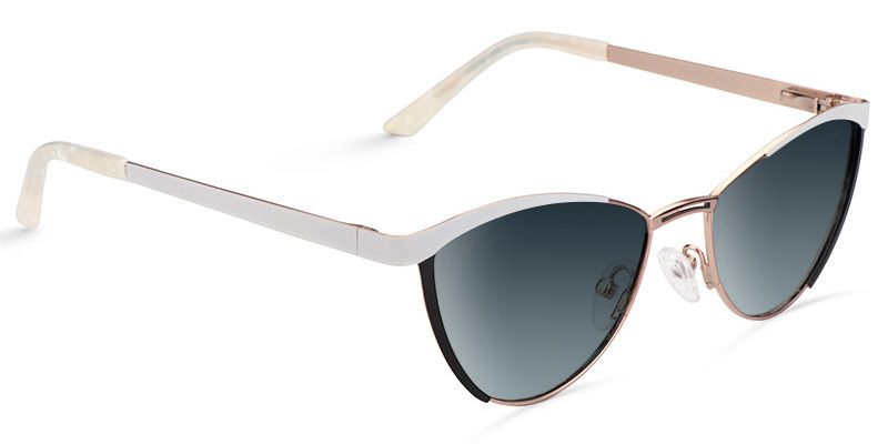 Sydney White Cat Eye Sunglasses to Frame Your Face | ZEELOOL CA2