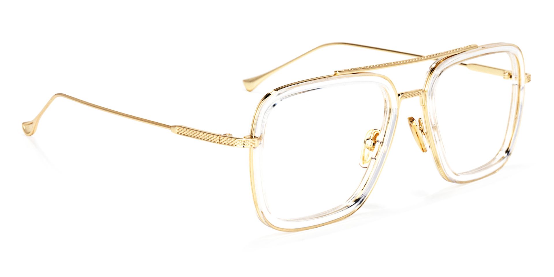 Gifford Aviator Clear Frame Glasses | ZEELOOL Canada4