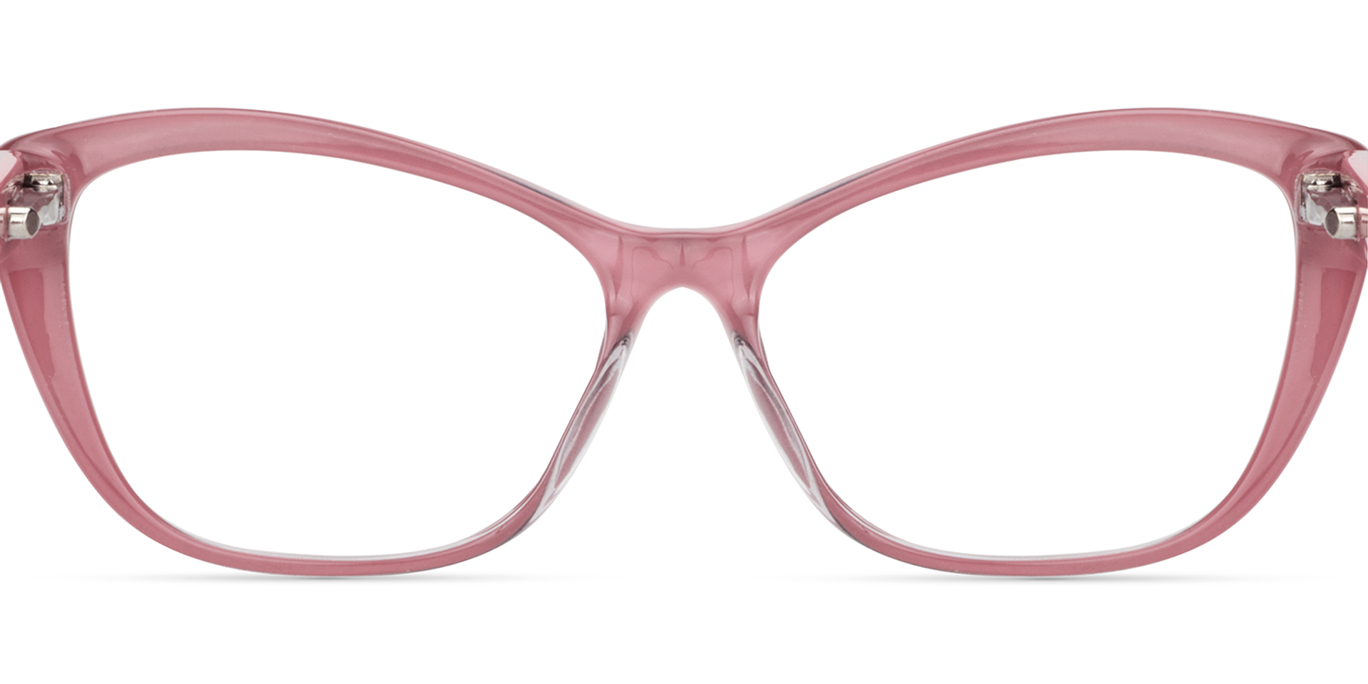 Fidelia Cat Eye Black and Pink Frame Glasses | Zeelool6