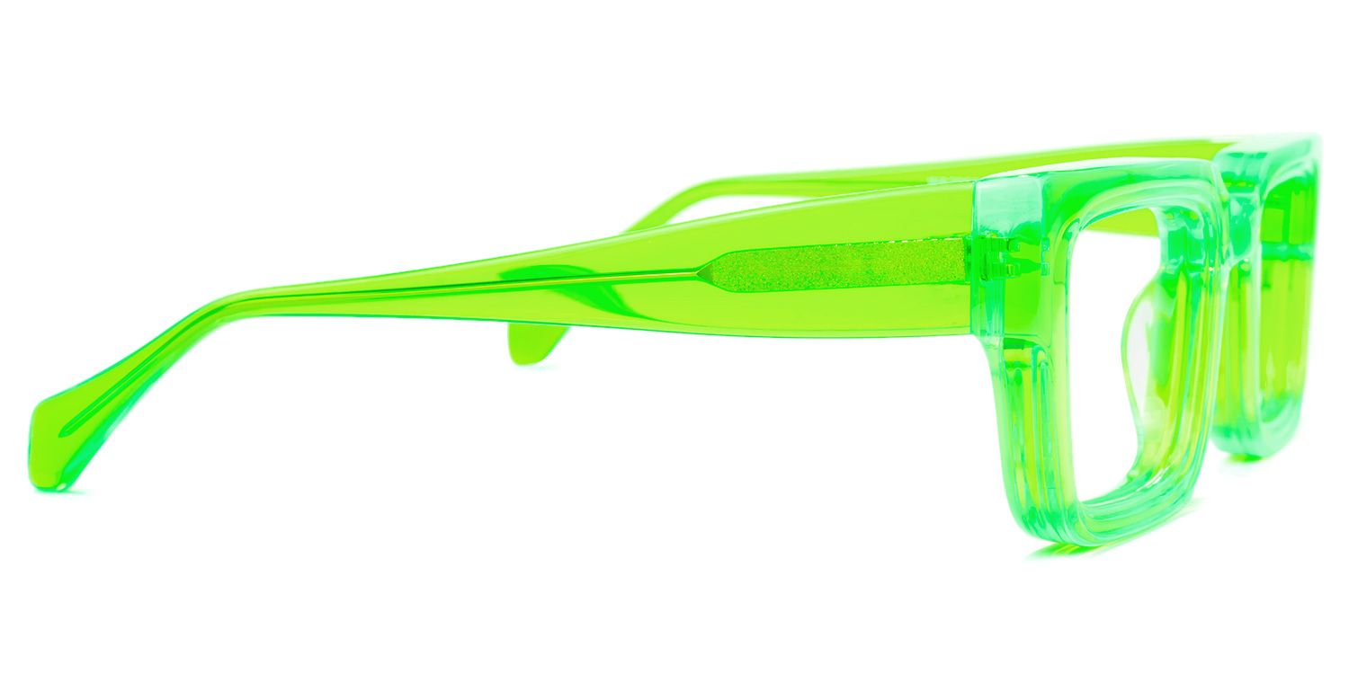 Glaucia Square Green Glasses | ZEELOOL Canada2