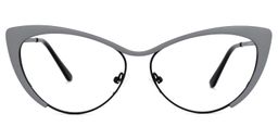 Ellen Cateye Gray Glasses0