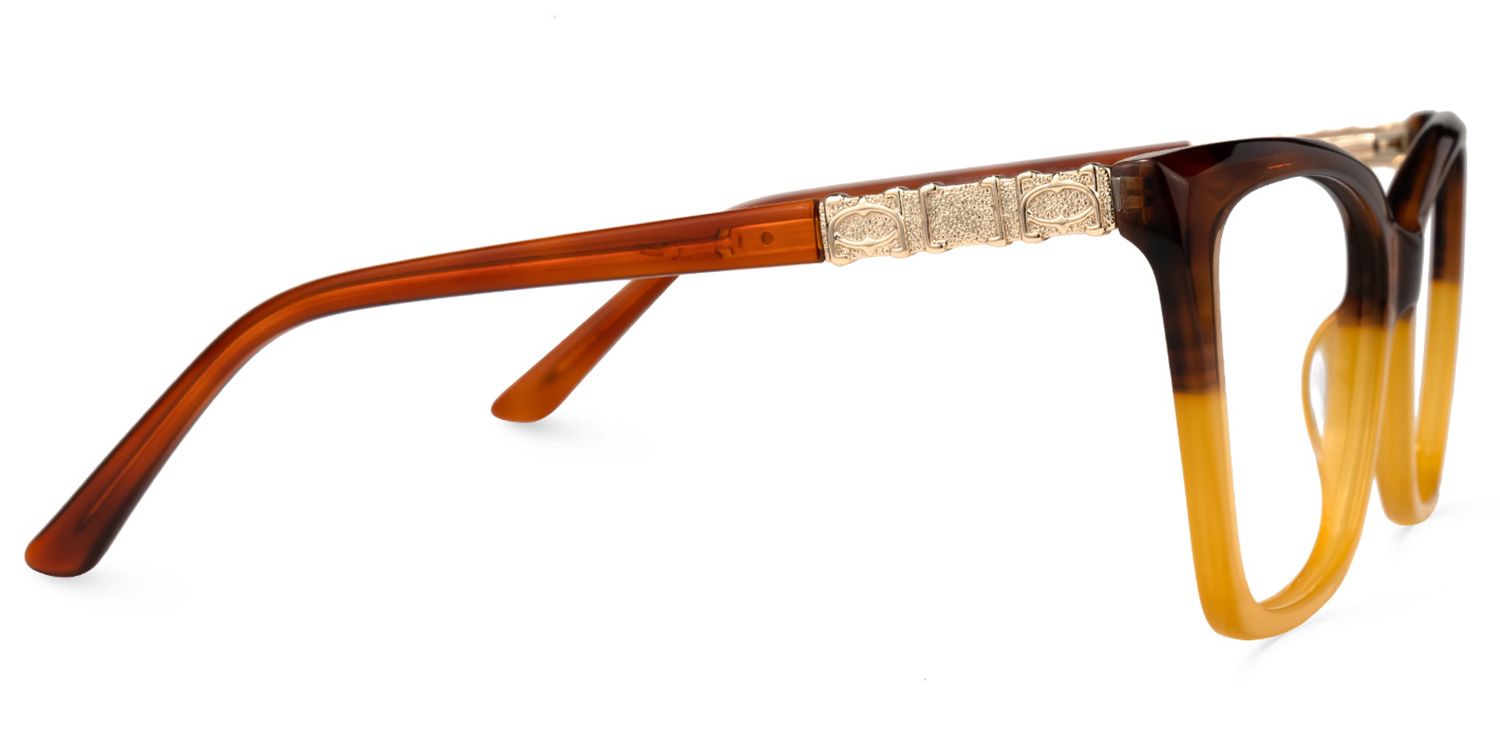 Latora Cateye Two-Tone Glasses | ZEELOOL Canada2