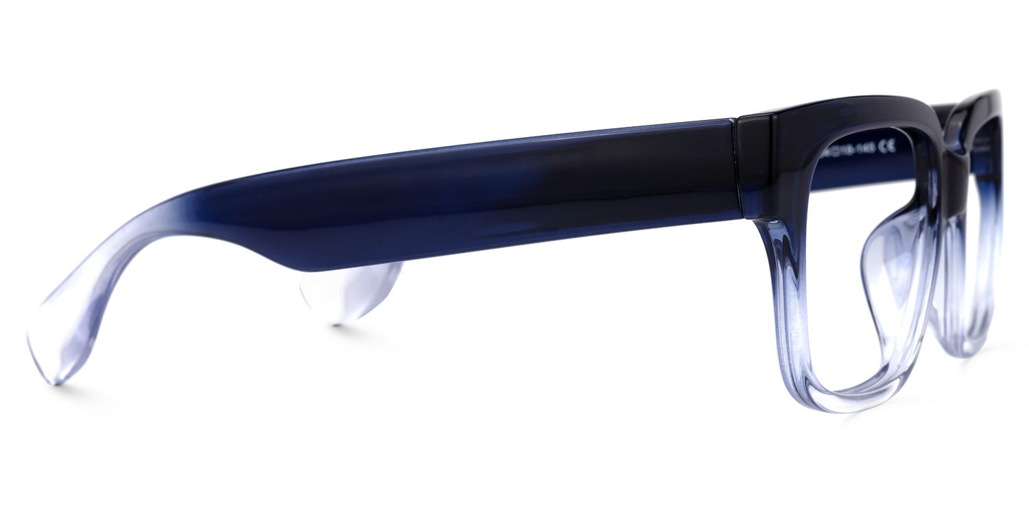 Colin Rectangle Dark-Blue Glasses | ZEELOOL Canada2