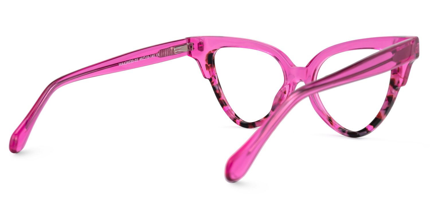 Jacek Cateye Bright-Pink Glasses | ZEELOOL Canada3