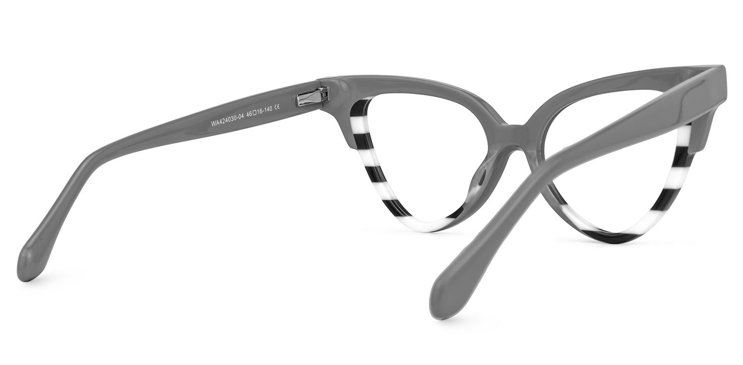 Jacek Cateye Gray Glasses | ZEELOOL Canada3