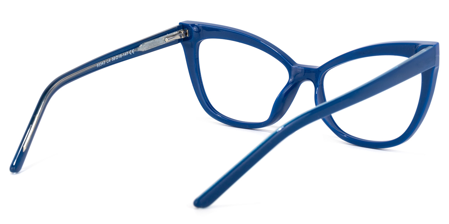 Niamh Cateye Blue Glasses | ZEELOOL Canada4