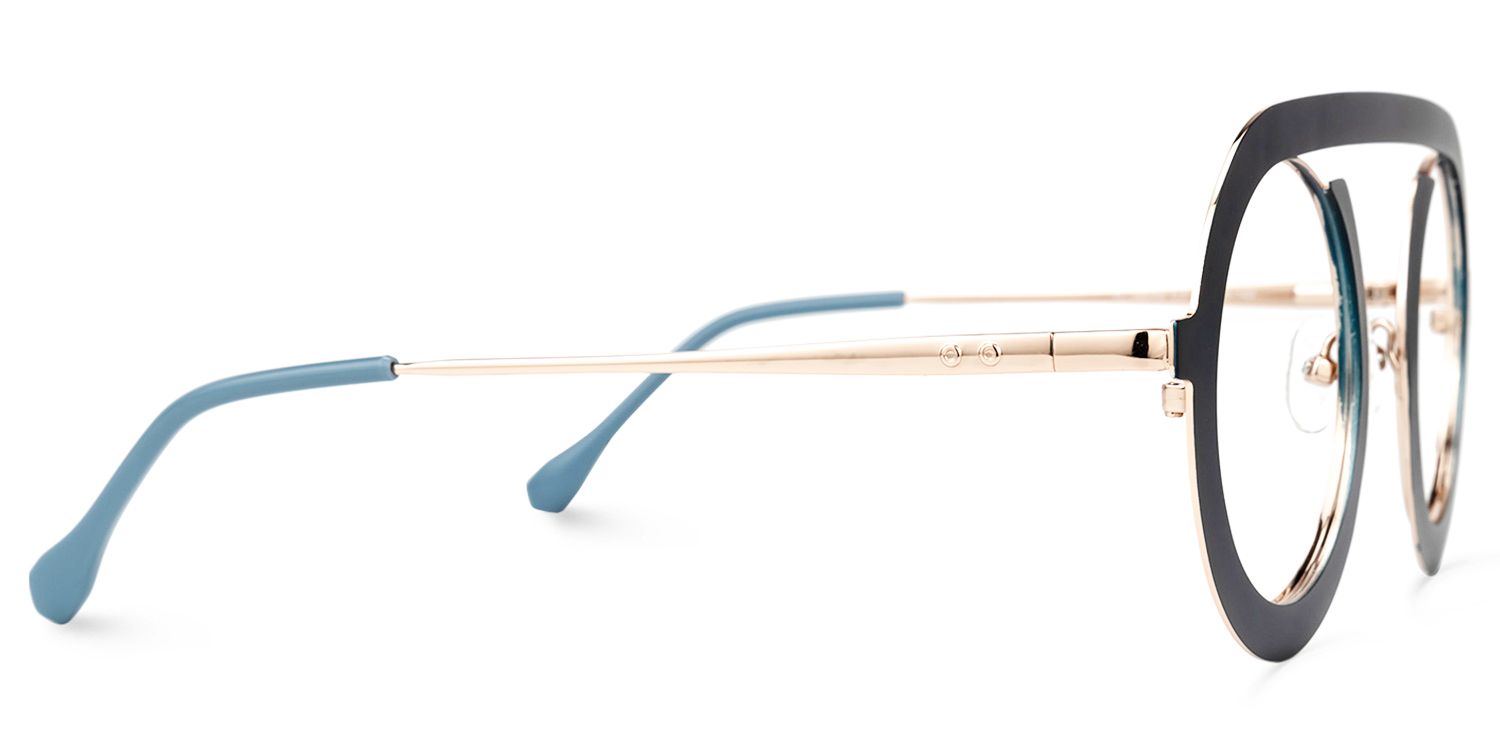 Florida Round Blue Glasses | ZEELOOL Canada2