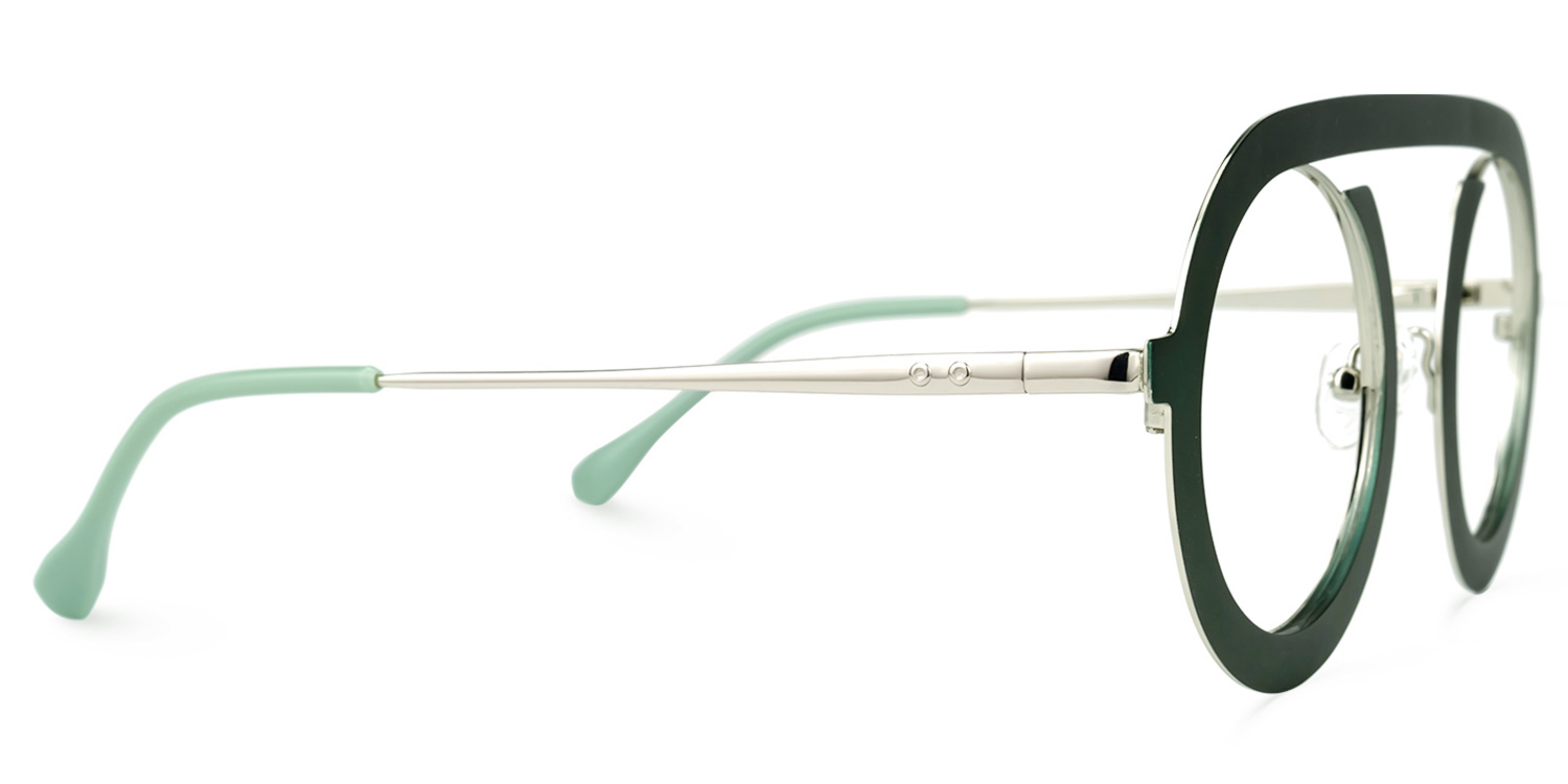 Florida Round Green Glasses | ZEELOOL Canada2