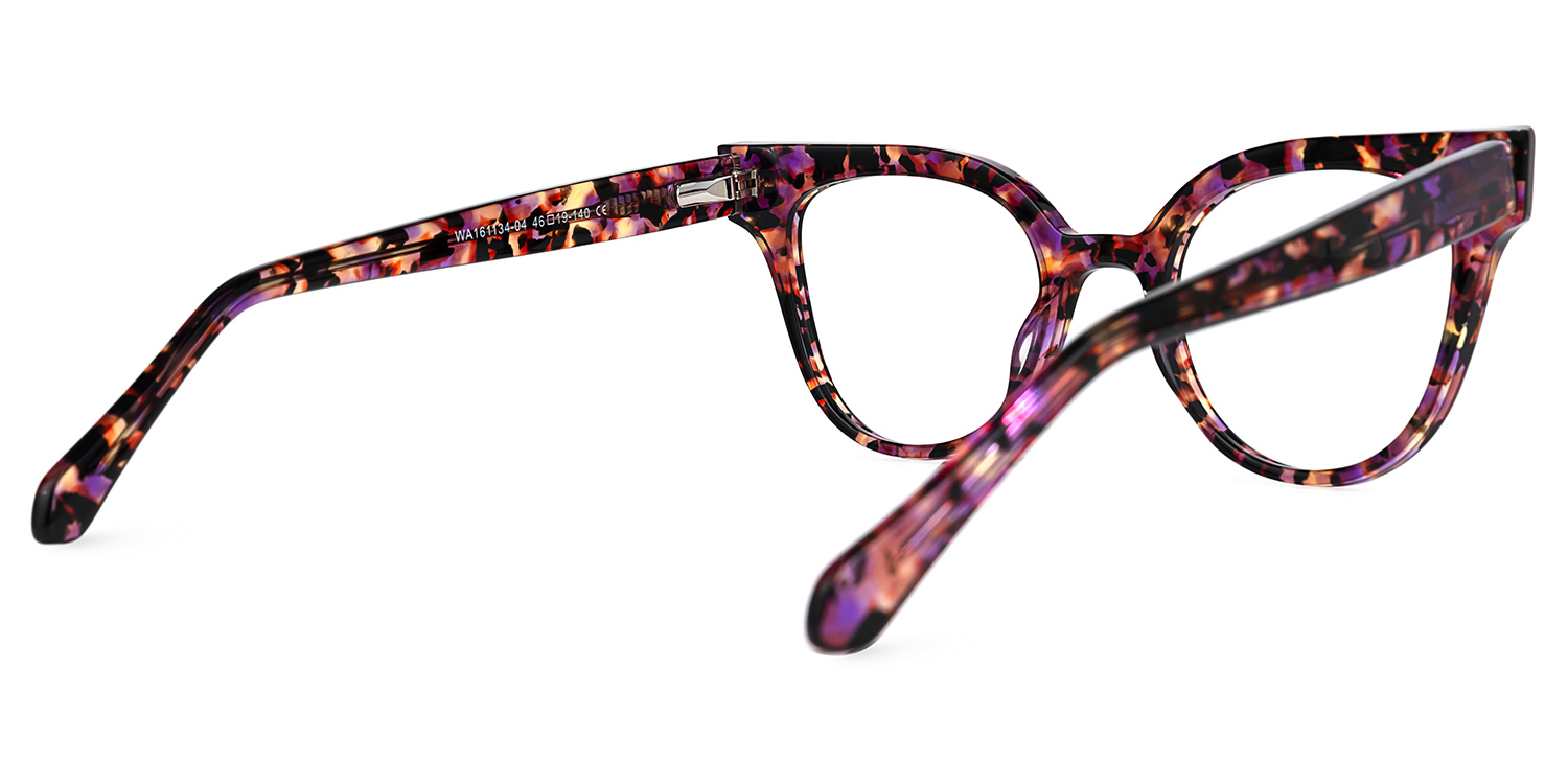 Susie Cateye Floral Glasses | ZEELOOL Canada3
