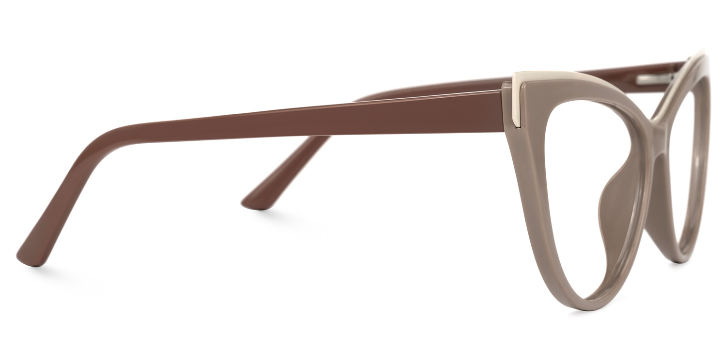 Yangdol Cateye Khaki Glasses | ZEELOOL Canada2
