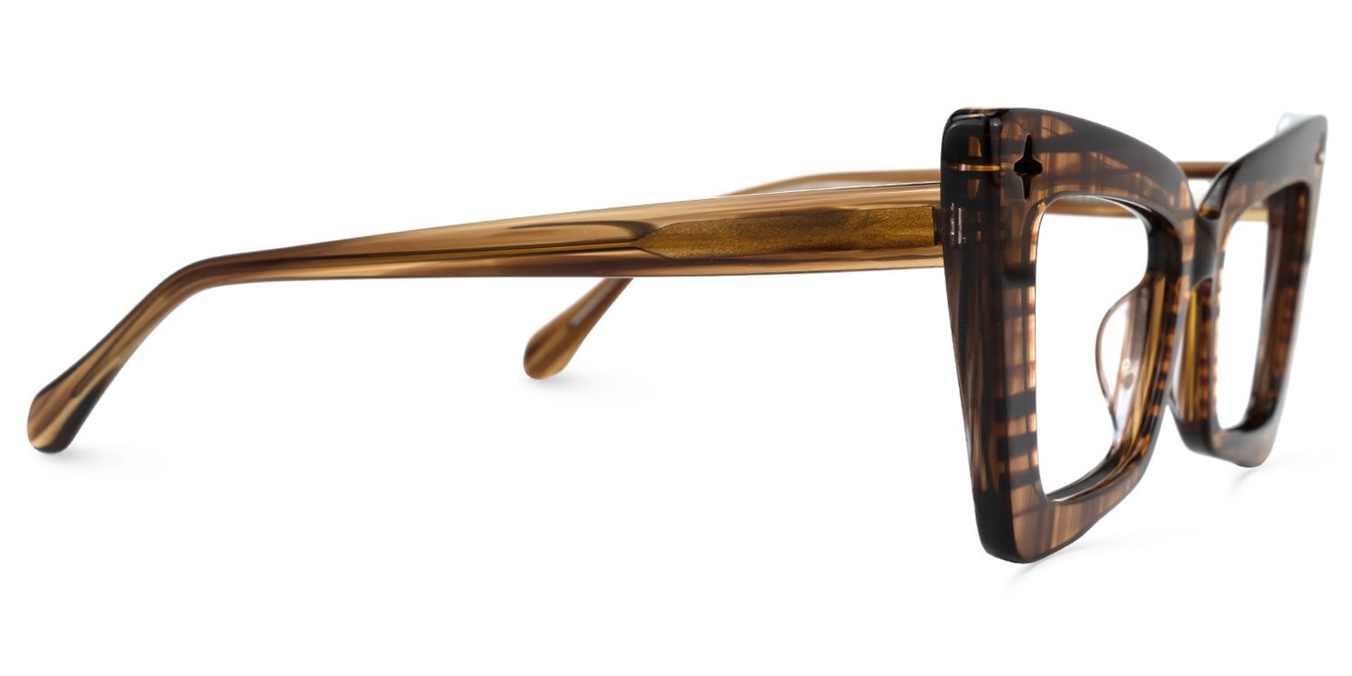 Kairos Cateye Brown Glasses | ZEELOOL Canada1