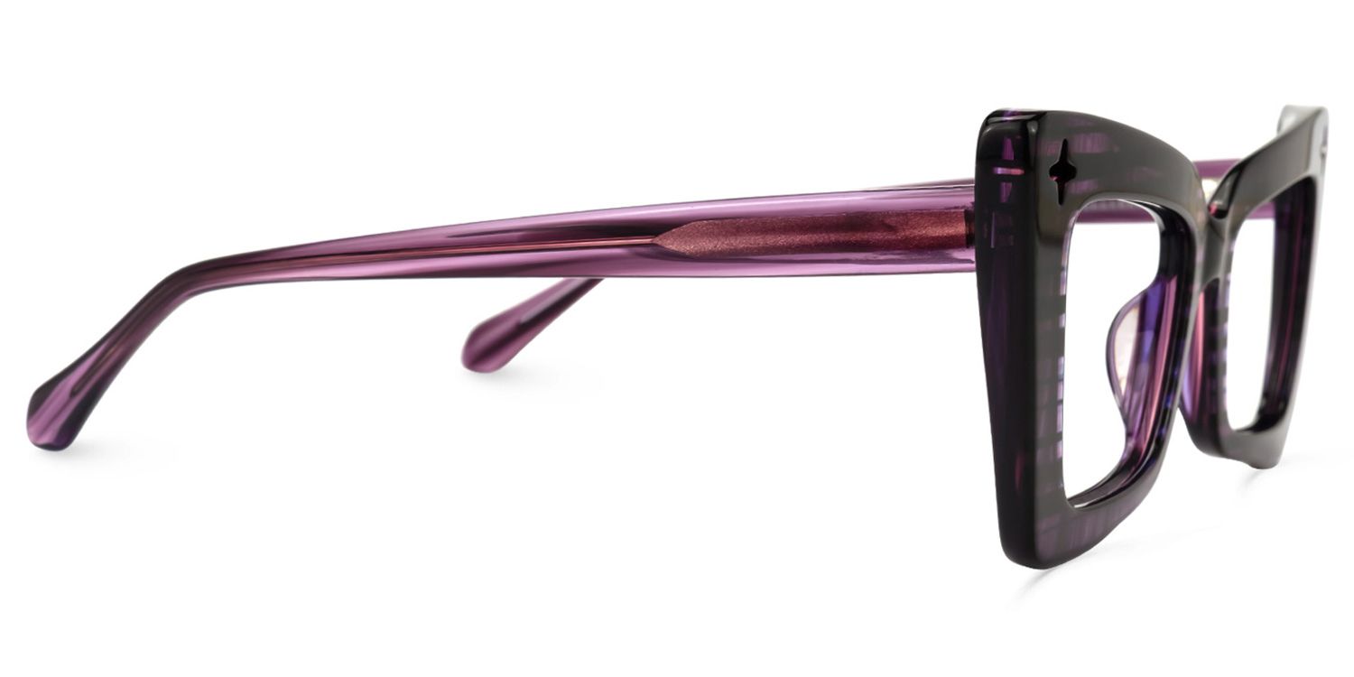 Kairos Cateye Purple Glasses | ZEELOOL Canada2