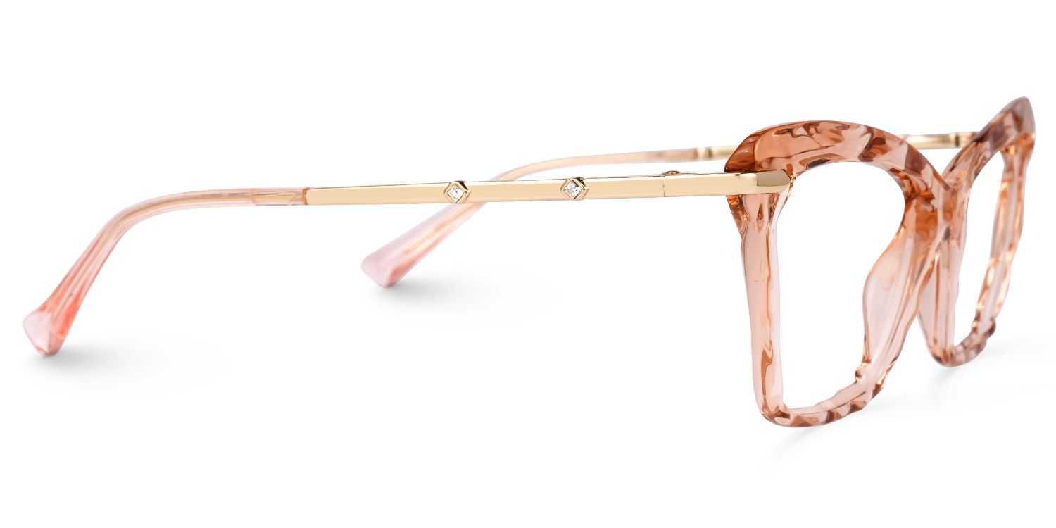 Juliet Cateye Peach TR90 Frame Glasses | ZEELOOL Canada2